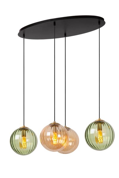 Lucide MONSARAZ - Pendant light - 4xE27 - Green