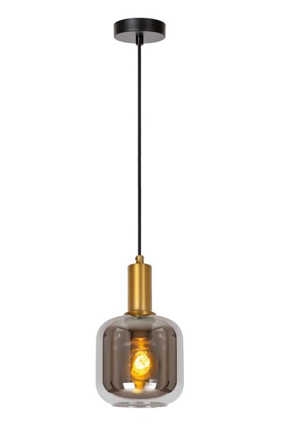 Lucide JOANET - Hanglamp - Ø 16 cm - 1xE27 - Fumé