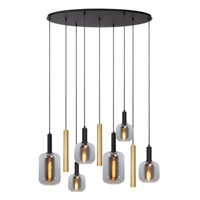 Lucide JOANET - Pendant light - 6xE27 - Brass