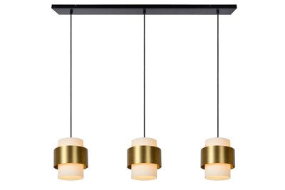 Lucide FIRMIN - Pendant light - 3xE27 - Matt Gold / Brass