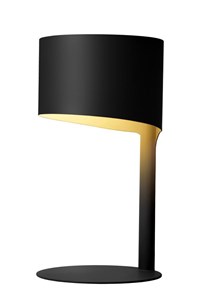 Lucide KNULLE - Table lamp - Ø 15 cm - 1xE14 - Black turned on