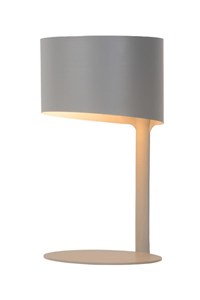 Lucide KNULLE - Table lamp - Ø 15 cm - 1xE14 - Grey turned on 6