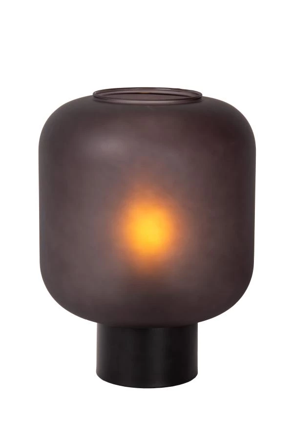 Lucide ELOISE - Table lamp - Ø 21 cm - 1xE27 - Black - turned on