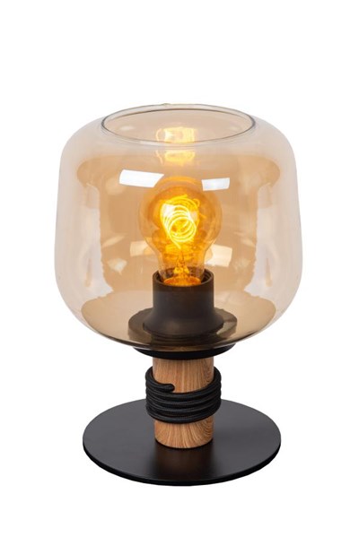 Lucide ILONA - Lampe de table - Ø 18 cm - 1xE27 - Ambre