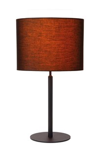 Lucide MAYA - Table lamp - Ø 26 cm - 1xE27 - Black turned on