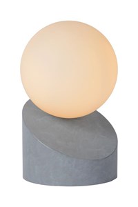 Lucide LEN - Table lamp - Ø 10 cm - 1xG9 - Grey turned on 6