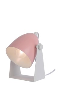 Lucide CHAGO - Table lamp - 1xE14 - Pink turned on 6