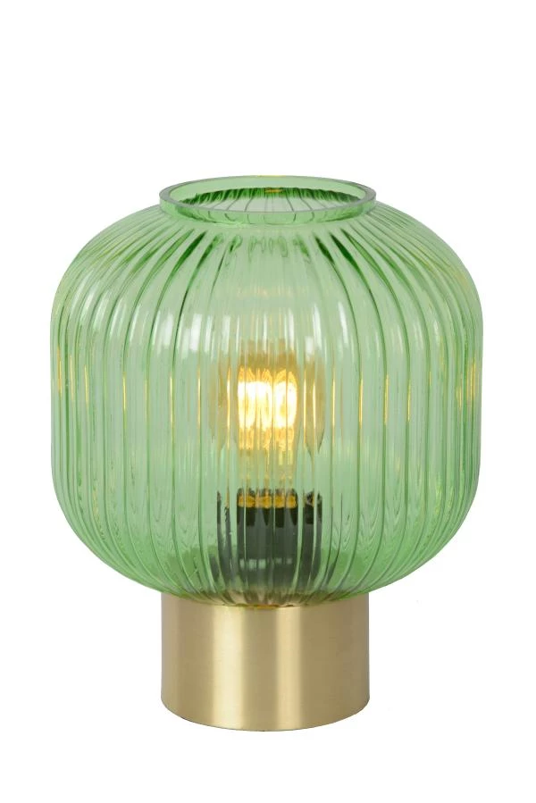 Lucide MALOTO - Table lamp - Ø 20 cm - 1xE27 - Green - turned on 3