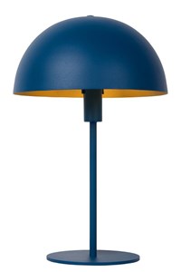 Lucide SIEMON - Table lamp - Ø 25 cm - 1xE14 - Blue turned on 5