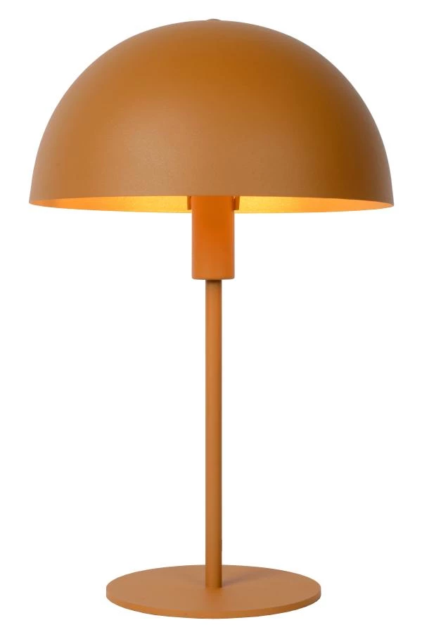 Lucide SIEMON - Table lamp - Ø 25 cm - 1xE14 - Ocher Yellow - turned on 4