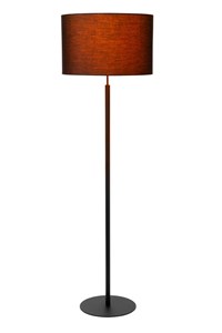 Lucide MAYA - Floor lamp - Ø 45 cm - 1xE27 - Black turned on