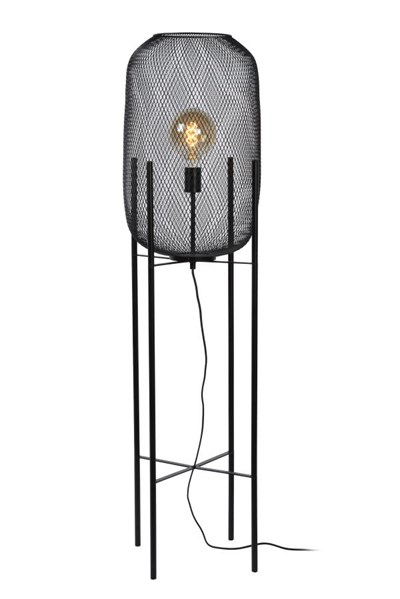 Lucide MESH - Lampadaire - Ø 35 cm - 1xE27 - Noir