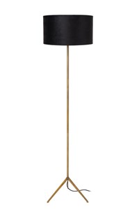 Lucide TONDO - Floor lamp - Ø 38 cm - 1xE27 - Matt Gold / Brass turned on 2