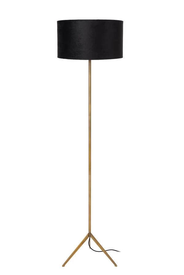 Lucide TONDO - Floor lamp - Ø 38 cm - 1xE27 - Matt Gold / Brass - turned on 2