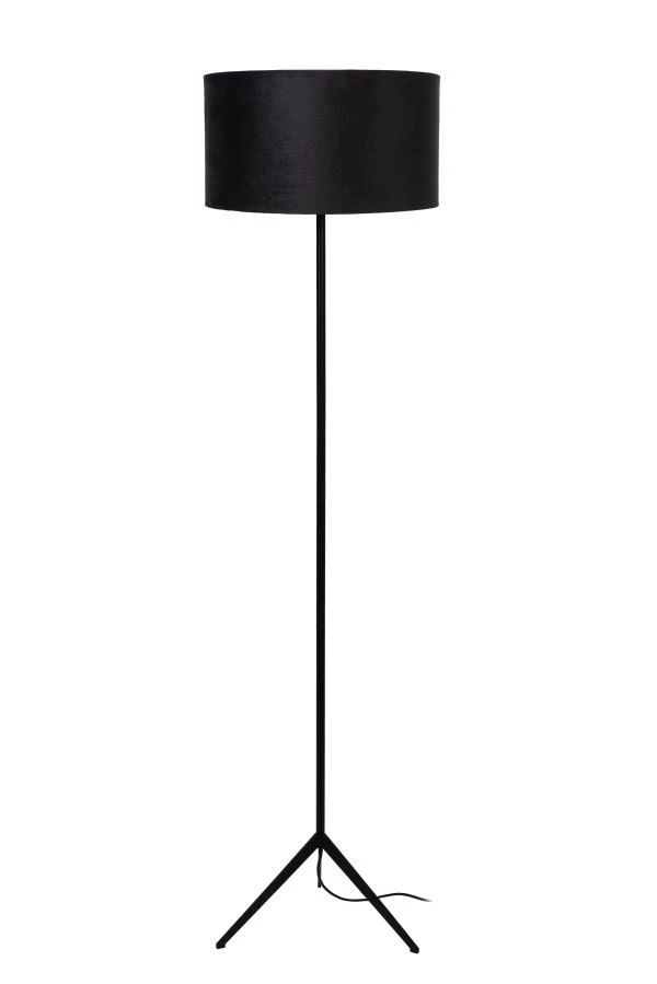 Lucide TONDO - Floor lamp - Ø 38 cm - 1xE27 - Black - turned on