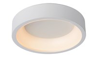 Lucide TALOWE LED - Plafonnier - Ø 30 cm - LED Dim. - 1x20W 3000K - Blanc allumé 1