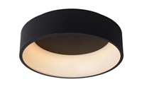 Lucide TALOWE LED - Plafonnier - Ø 45,5 cm - LED Dim. - 1x30W 3000K - Noir allumé