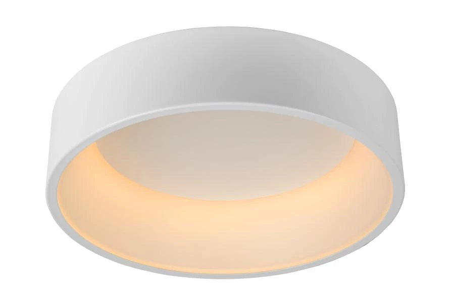 Lucide TALOWE LED - Plafonnier - Ø 45,5 cm - LED Dim. - 1x30W 3000K - Blanc - allumé 1