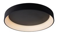 Lucide TALOWE LED - Plafonnier - Ø 80 cm - LED Dim. - 1x80W 3000K - Noir allumé