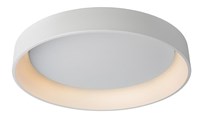 Lucide TALOWE LED - Deckenleuchte - Ø 80 cm - LED Dim. - 1x80W 3000K - Weiß eingeschaltet 1