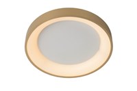 Lucide VIDAL - Flush ceiling light - Ø 28 cm - LED Dim. - 1x20W 2700K - Matt Gold / Brass turned on 2