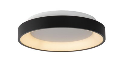 Lucide VIDAL - Plafonnier - Ø 28 cm - LED Dim. - 1x20W 2700K - Noir