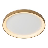 Lucide VIDAL - Flush ceiling light - Ø 48 cm - LED Dim. - 1x38W 2700K - Matt Gold / Brass turned on 2