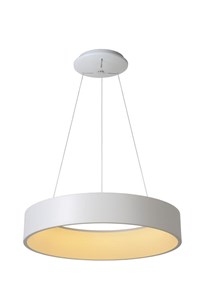 Lucide TALOWE LED - Suspension - Ø 60 cm - LED Dim. - 1x39W 3000K - Blanc allumé 1