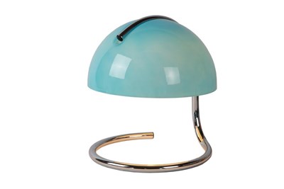 Lucide CATO - Lampe de table - Ø 23,5 cm - 1xE27 - Bleu