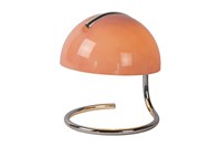 Lucide CATO - Table lamp - Ø 23,5 cm - 1xE27 - Pink turned on 6