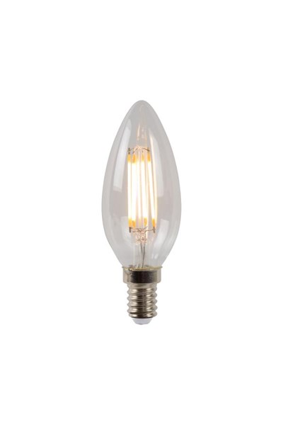 Lucide C35 - Filament lamp - Ø 3,5 cm - LED Dimb. - E14 - 1x4W 2700K - Transparant