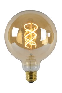 Lucide G125 - Ampoule filament - Ø 12,5 cm - LED Dim. - E27 - 1x4,9W 2200K - Ambre allumé 2