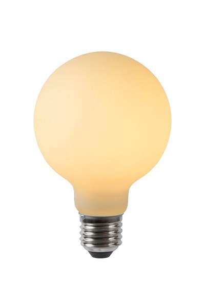 Lucide G80 - Glühfadenlampe - Ø 8 cm - LED Dim. - E27 - 1x4,9W 2700K - Opal