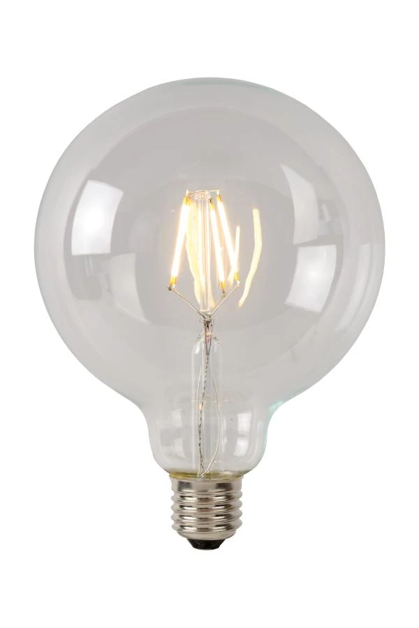 Lucide G95 Class A - Filament lamp - Ø 9,5 cm - LED - E27 - 1x7W 2700K - Transparant - aangezet