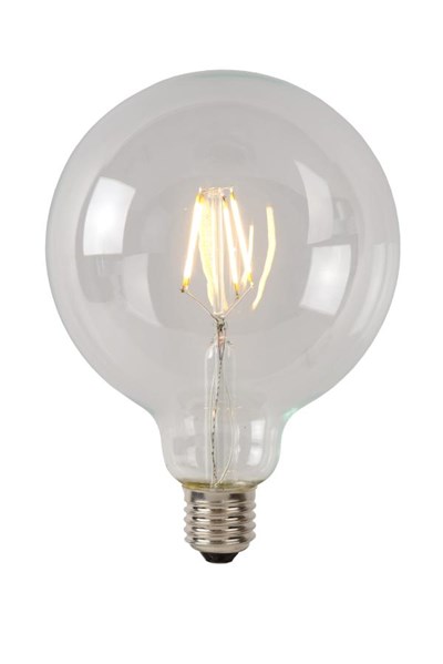 Lucide G125 Class B - Filament lamp - Ø 12,5 cm - LED Dimb. - E27 - 1x7W 2700K - Transparant