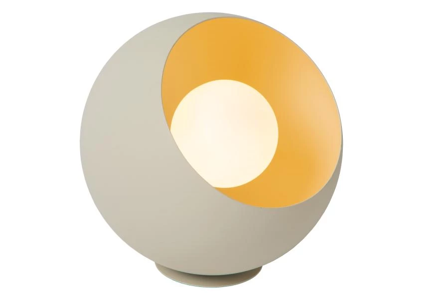 Lucide DOREDOS - Lámpara de mesa - Ø 20 cm - 1xE27 - Beige - encendido 8