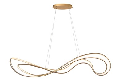 Lucide Premium SARDANA - Pendant light - LED Dim. - 1x54W 2700K - Matt Gold / Brass