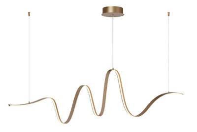 Lucide Premium LAMBADA - Pendant light - LED Dim. - 1x33W 2700K/3200K - Matt Gold / Brass