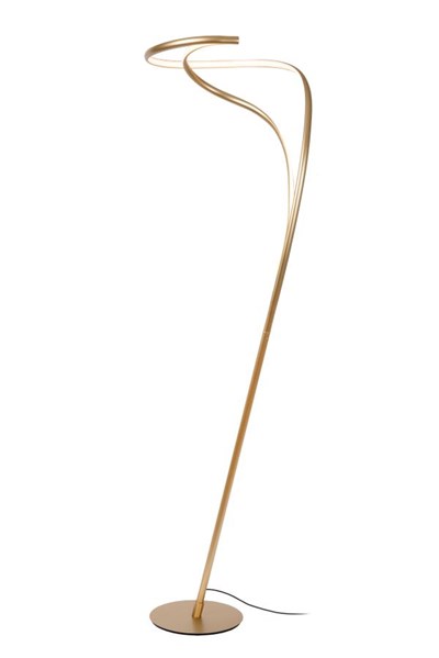 Lucide Premium SARDANA - Floor lamp - Ø 44 cm - LED Dim. - 1x28W 2700K - Matt Gold / Brass