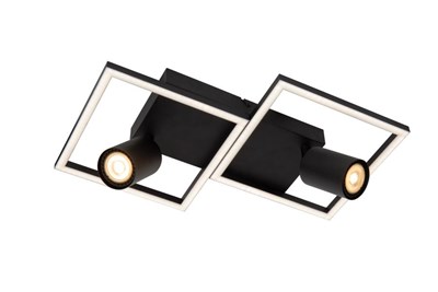 Lucide ARIANNE - Flush ceiling light - LED - 2xGU10 - Black