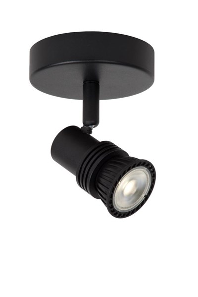 Lucide KIANTI - Wall spotlight / Wall light - Ø 10 cm - 1xGU10 - Black