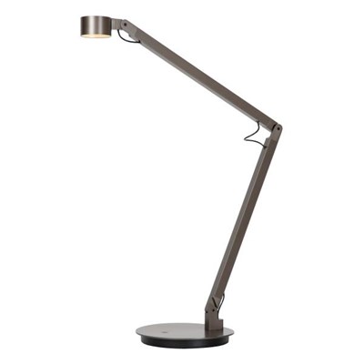 Lucide Premium OGDEN - Bureaulamp - LED 3 StepDim - 1x7W 3000K - Grijs ijzer