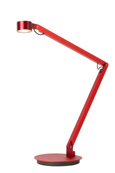 Lucide Premium OGDEN - Bureaulamp - LED 3 StepDim - 1x7W 3000K - Rood