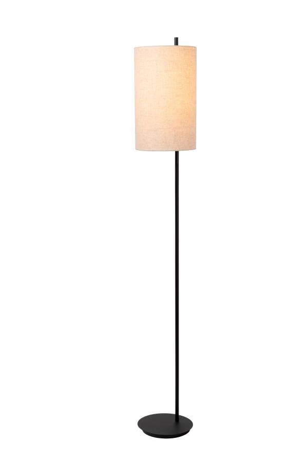 Lucide MAGIC - Vloerlamp - Ø 24 cm - 1xE27 - Zwart - aangezet