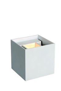 Lucide AXI - Wandstrahler / Wandleuchte Badezimmer - LED - 2x7W 2700K - IP54 - Einstellbarer Abstrahlwinkel - Weiß eingeschaltet 1