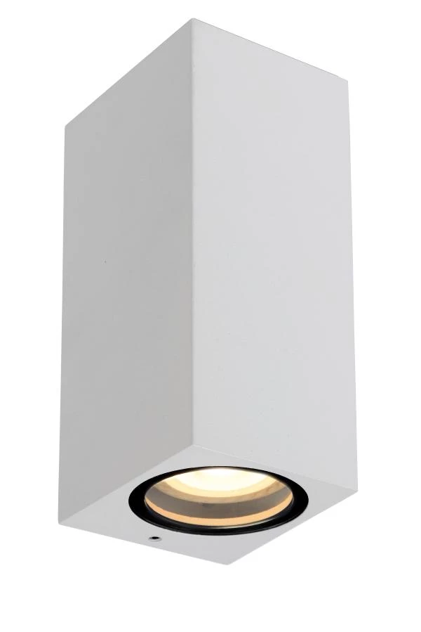 Lucide ZARO - Foco de pared / Lámpara de pared Dentro/Fuera - 2xGU10 - IP44 - Blanco - encendido 1