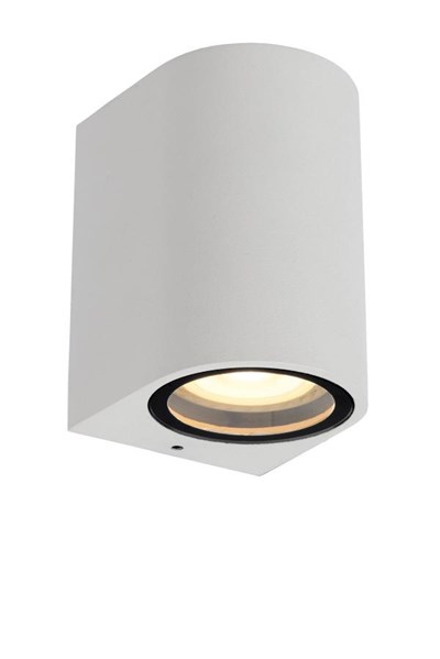 Lucide ZARO - Wandspot / Wandlamp Binnen/Buiten - 1xGU10 - IP44 - Wit