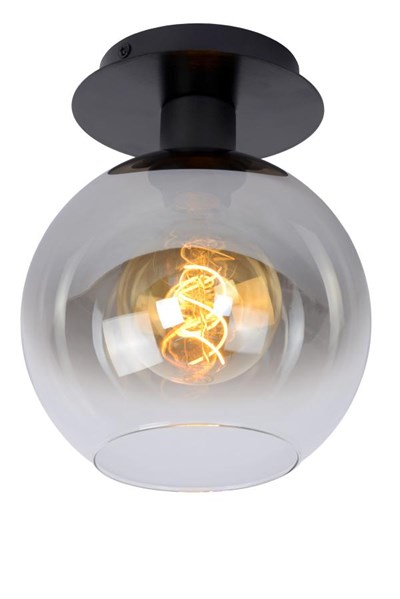 Lucide MARIUS - Flush ceiling light - 1xE27 - Black