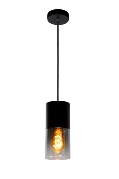 Lucide ZINO - Hanglamp - Ø 10 cm - 1xE27 - Fumé