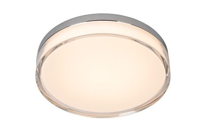 Lucide PLANO - Lámpara de techo Dentro/Fuera - Ø 28 cm - LED Regul. - CCT - 1x16W 2700K/4000K - IP44 - Ópalo